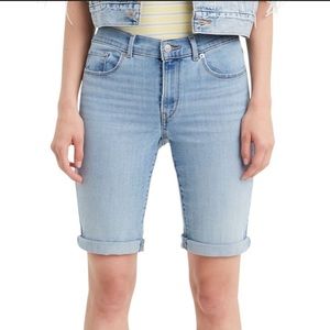 NWT Levi's Await Bermuda Denim Shorts Sz.25